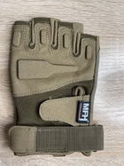 Перчатки тактические беспалые замшевые MFH Protect, цвет койот, M - изображение 2
