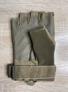 Перчатки тактические беспалые замшевые MFH Protect, цвет койот, M - изображение 3