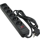Фільтр живлення Patron 1.8 m3*1.5mm2 (SP-1662) 6 розеток BLACK (EXT-PN-SP-1662)