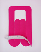 Тейпы для колена Pre-cut, для мениска, кинезио пластырь для колена (упаковка 2 шт), розовый - изображение 2
