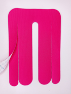 Тейпи для спини Pre-cut, для попереку, кінезіо пластир для спини (упаковка 2 шт), рожевий - зображення 3