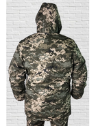 Куртка зимова до -20 Mavens "Піксель ВСУ", з липучками для шевронів, куртка бушлат для полювання та риболовлі, розмір 56 - зображення 3