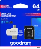 Goodram 64GB Class 10 UHS-I All in One + OTG Reader (M1A4-0640R12) - изображение 8