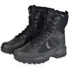 Тактические кожаные ботинки Mil-tec PATROL шнурки+молния черные р-р 42UA(12822302_10)  - изображение 1