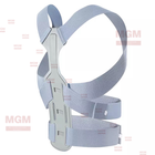 Еластичний ортопедичний коректор постави INVISIBLE POSE для дорослих - корсет для вирівнювання спини і корекції хребта на липучках Розмір М Сірий - зображення 9