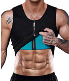 Чоловік жилет для бігу, для схуднення, на блискавки, неопрен Zipper Vest - зображення 5