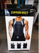 Чоловік жилет для бігу, для схуднення, на блискавки, неопрен Zipper Vest - зображення 6
