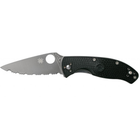 Ніж Spyderco Tenacious Black Blade FRN серрейтор (C122SBBK)