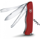 Складаний ніж Victorinox CHEESE MASTER 111мм/8функ/крас.мат /хвиль/lock/штоп/вилка