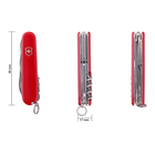 Нож туристический Victorinox Swiss Army Climber Красный - изображение 4