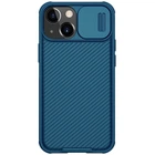 Карбоновая накладка Nillkin CamShield Pro Magnetic для Apple iPhone 15 (6.1") Blue