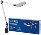 Настільна світлодіодна лампа Delux TF-530 10 Вт срібляста (90018132) - зображення 2