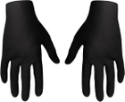 Одноразовые перчатки XoKo нитриловые без пудры Размер S 10 шт Черные (9869201151901) - изображение 4