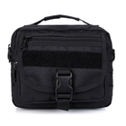 Тактическая плечевая сумка D5-9121, Black (K315) - изображение 1