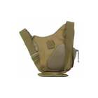 Тактична плечова сумка D5-2012, Wolf brown (К305) - зображення 3