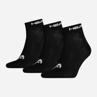 Набор носков HEAD Quarter 3P Unisex 761011001-200 35-38 р 3 пары Черный (8718824272580)