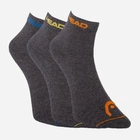 Набір шкарпеток HEAD Quarter 3Р Unisex 761011001-002 35-38 р 3 пари Темно-сірий (8718824970370)