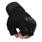 Мужские перчатки тактические Oakley беспалые черные размер М окружность ладони 19-21 см (EL-711-V ) - изображение 4