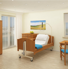 Реабілітаційна медична ліжко Reha-bed TAURUS з металевими ламелями - зображення 1