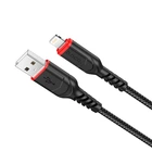 Кабель зарядки HOCO X59 (2.4A) (1M) для Apple Lightning to USB для iOS пристроїв iPhone/iPad/iPod Чорний