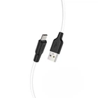 Кабель USB HOCO X21 Plus Micro USB (1М) Чорно-білий