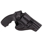 Кобура для Револьвера 3" поясная, на пояс формованная (кожаная, черная) - изображение 1