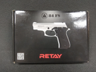 Стартовый пистолет Retay 84FS (Beretta M84FS) Black - зображення 3