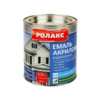 Емаль акрилова шовковисто-глянцевий Rolax Premium сніжно-біла 0.75 л (11614470)