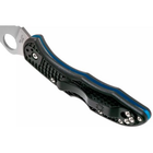 Нож Spyderco Delica 4 Lightweight Thin Blue Line (C11FPSBKBL) - зображення 4
