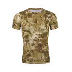 Тактична футболка Lesko A159 Brown Kryptek розмір 2XL з коротким рукавом військова для чоловіків (K/OPT2-4851-27108) - зображення 1