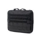 Сумка подсумок общего назначения Molle горизонтальный (Черный)