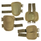 Комплект тактической защиты AOKALI F002 Sand наколенники налокотники противоударные (F_8295-30094) - изображение 1