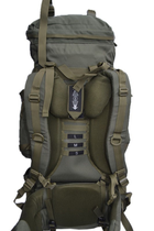 Тактический каркасный походный рюкзак Over Earth модель 615 80 литров Olive - зображення 3