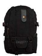 Рюкзак мужской тактический облегченный 41х27х15 см. Чёрный (7464) - изображение 1