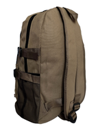 Рюкзак мужской тактический облегченный 41х27х15 см. Коричневый (7464) - изображение 4