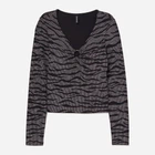 Топ женский H&M 0768147_блест.зебра XS Черный (KAY2000001106815_KAY2000001295502)