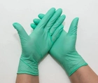Перчатки Нитриловые Неопудренные UNEX Зеленые XS (100шт) - изображение 1