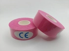 Кинезио тейп Kinesiology tape 2,5 см х 5 м розовый - изображение 2