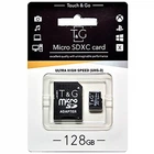 Карта памяти microSDXC T & G 128Gb (UHS-3)(Class 10) + Adapter SD
