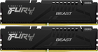 Оперативна памʼять Kingston Fury DDR5-5600 32768 MB PC5-44800 (Kit of 2x16384) Beast Black (KF556C40BBK2-32)