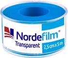 Пластырь медицинский полимерный водостойкий Nordeplast НордеФилм 2.5 см x 5 м (4751028530838) - изображение 1