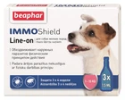 Капли противопаразитарные с силиконовым маслом BEAPHAR IMMO Shield (вес собаки 1-15 кг) 3шт