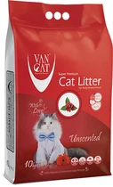 Наполнитель для кошачьего туалета Van Cat Super Premium Unscented Классик Бентонитовый комкующий 10 кг (8699245857818)