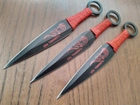 Ножі(сталь) метальні комплект 3 в 1 Кунаї Наруто - зображення 2