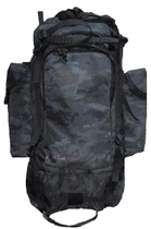 Туристический армейский супер-крепкий рюкзак 5.15.b 75 л. с ортопедичесой пластиной Атакс Чёрный. - изображение 1
