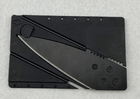 Складной нож карта в бумажник - CardSharp Карточка выживания (582899067) Черный - изображение 4