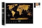 Скретч-карта світу 1DEA.me Travel Map Black World (BW) ENG 80*60 см