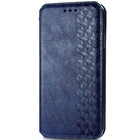 Кожаный чехол-книжка GETMAN Cubic (PU) для Xiaomi Redmi 9A Синий