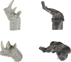 Игровой набор Same Toy Пальчиковый театр 2 шт Носорог и слон (X241UT-5)