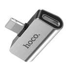 Переходник Hoco LS24 Lightning to lightning audio/lightning Стальной